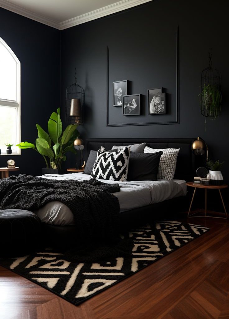 100+ Classic Black and White Bedroom Ideas